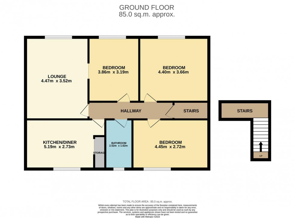 Floorplan for Mains Drive, Dundee