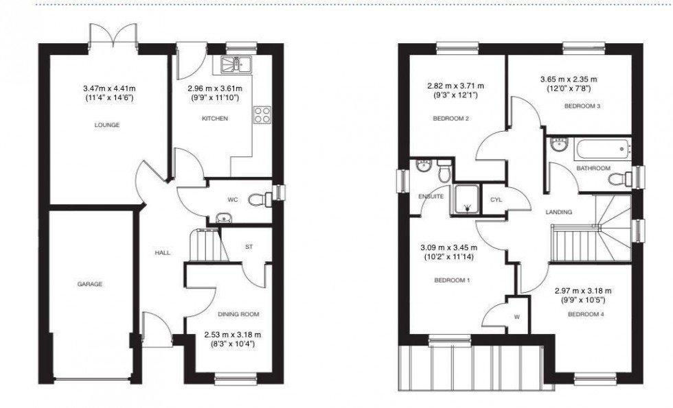 Floorplan for Mcbaith Way, Dunfermline
