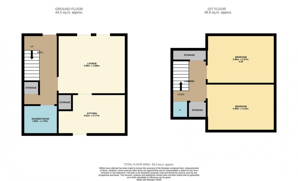 Floorplan for Barry Road, Carnoustie