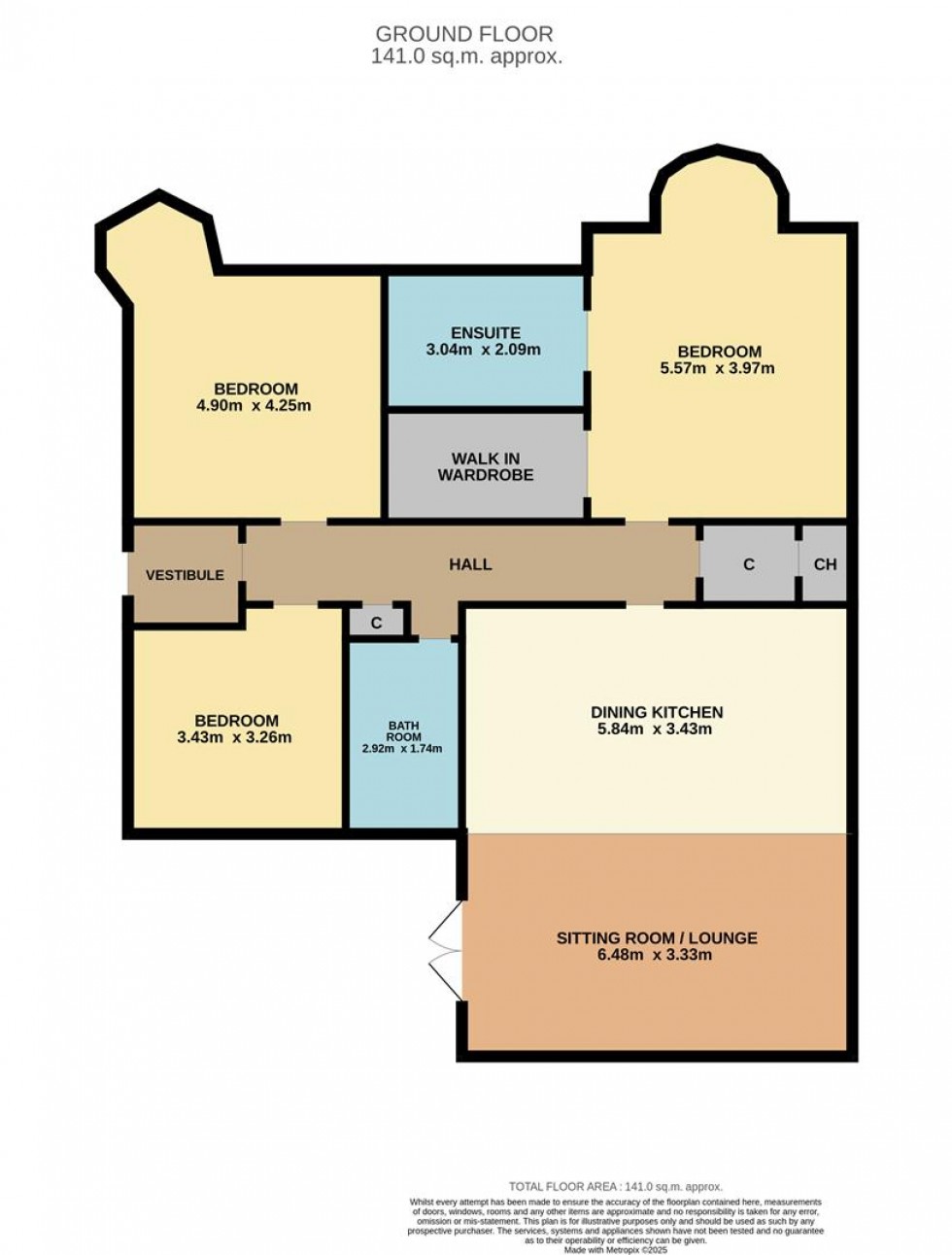 Floorplan for Guthrie Street, Carnoustie