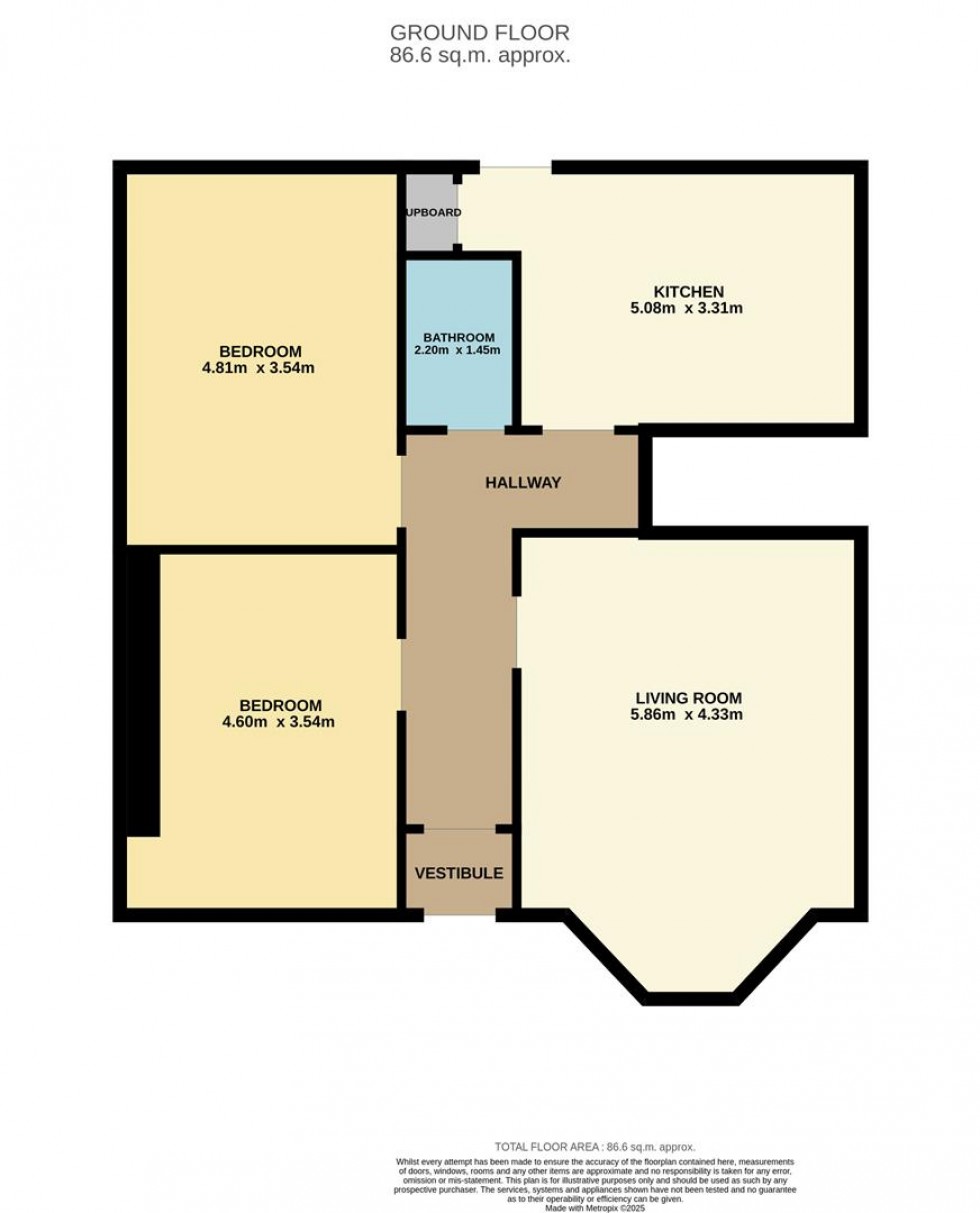 Floorplan for Grove Road, Broughty Ferry, Dundee