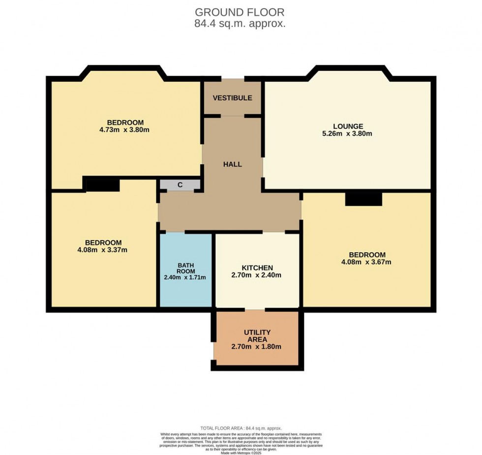 Floorplan for Claypotts Road, Broughty Ferry, Dundee