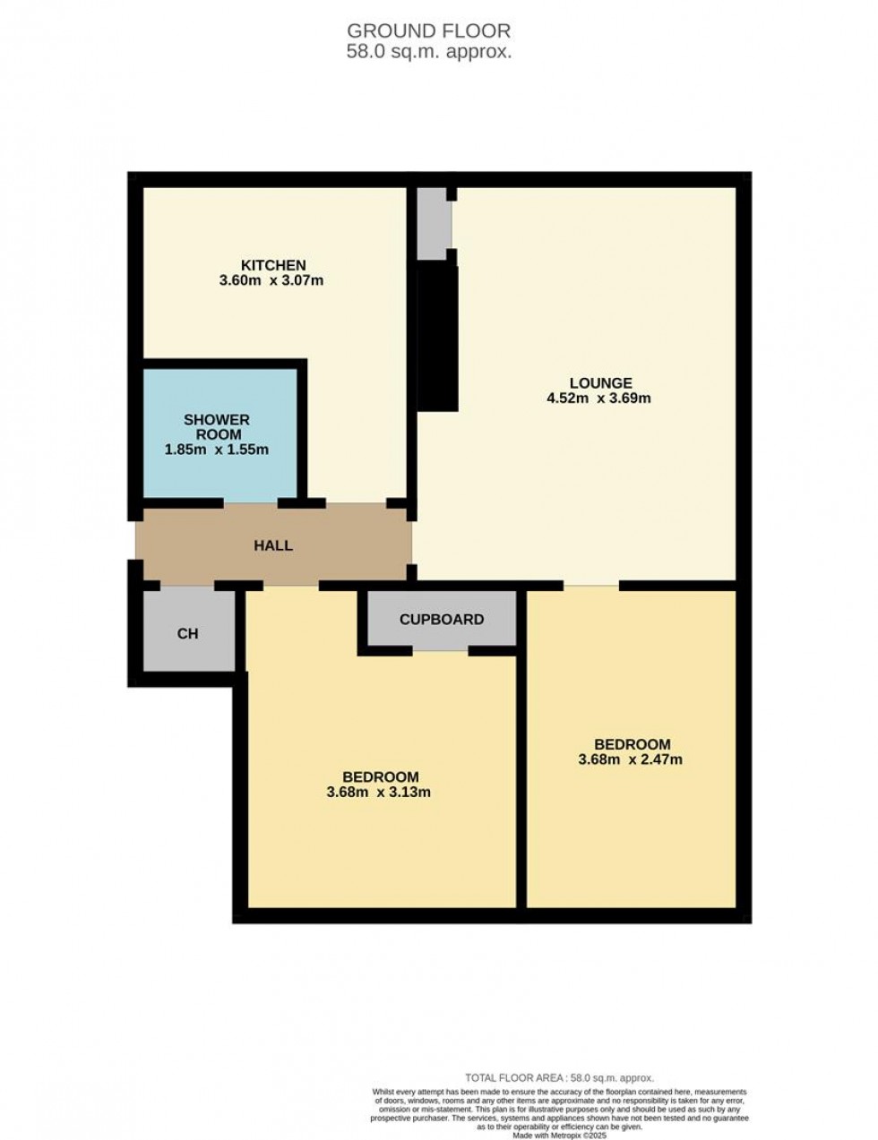 Floorplan for Dronley Terrace, Muirhead