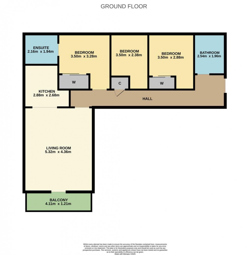 Floorplan for Links Parade, Carnoustie