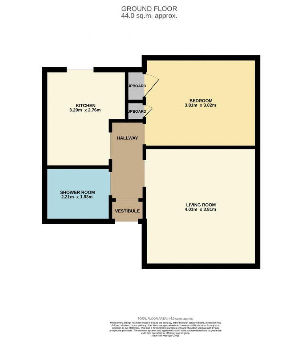 Floorplan for Millar Street, Carnoustie