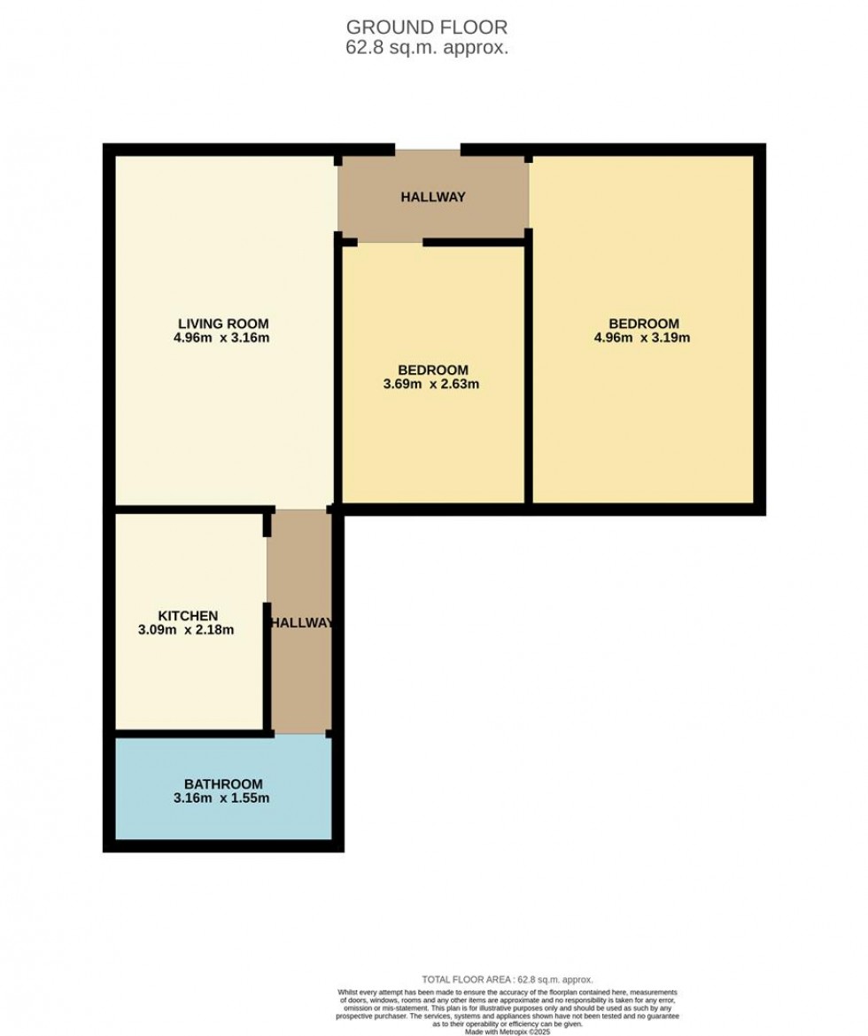 Floorplan for Brown Street, Carnoustie