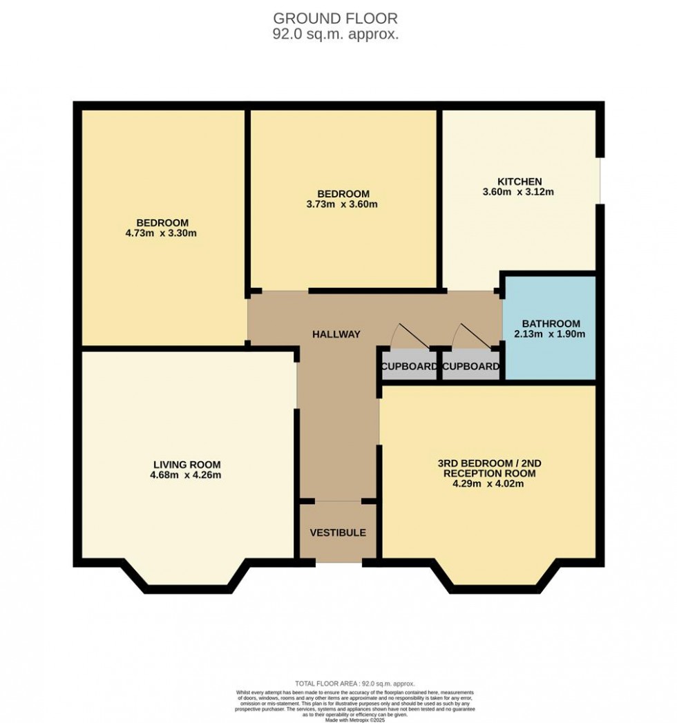 Floorplan for Shaftesbury Road, Dundee