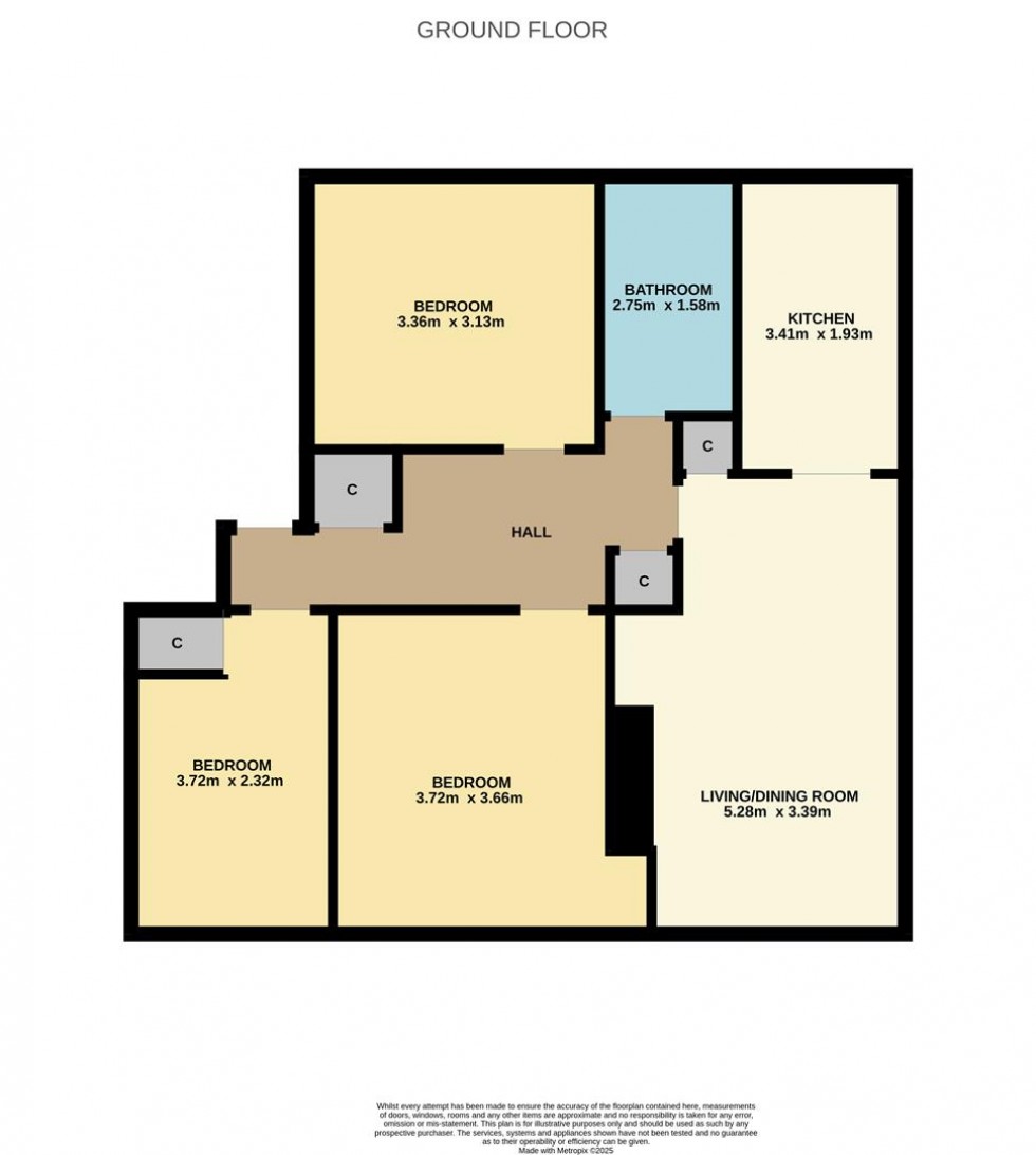 Floorplan for South Road, Dundee