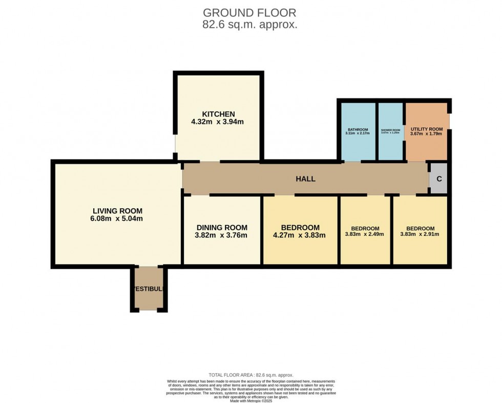 Floorplan for Drumsturdy Road, Kingennie