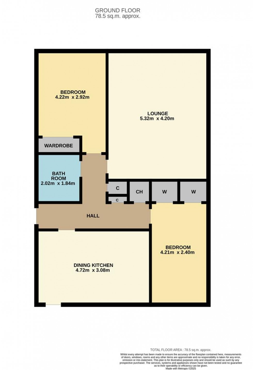 Floorplan for Woodland Way, Kingoodie, Invergowrie, Dundee