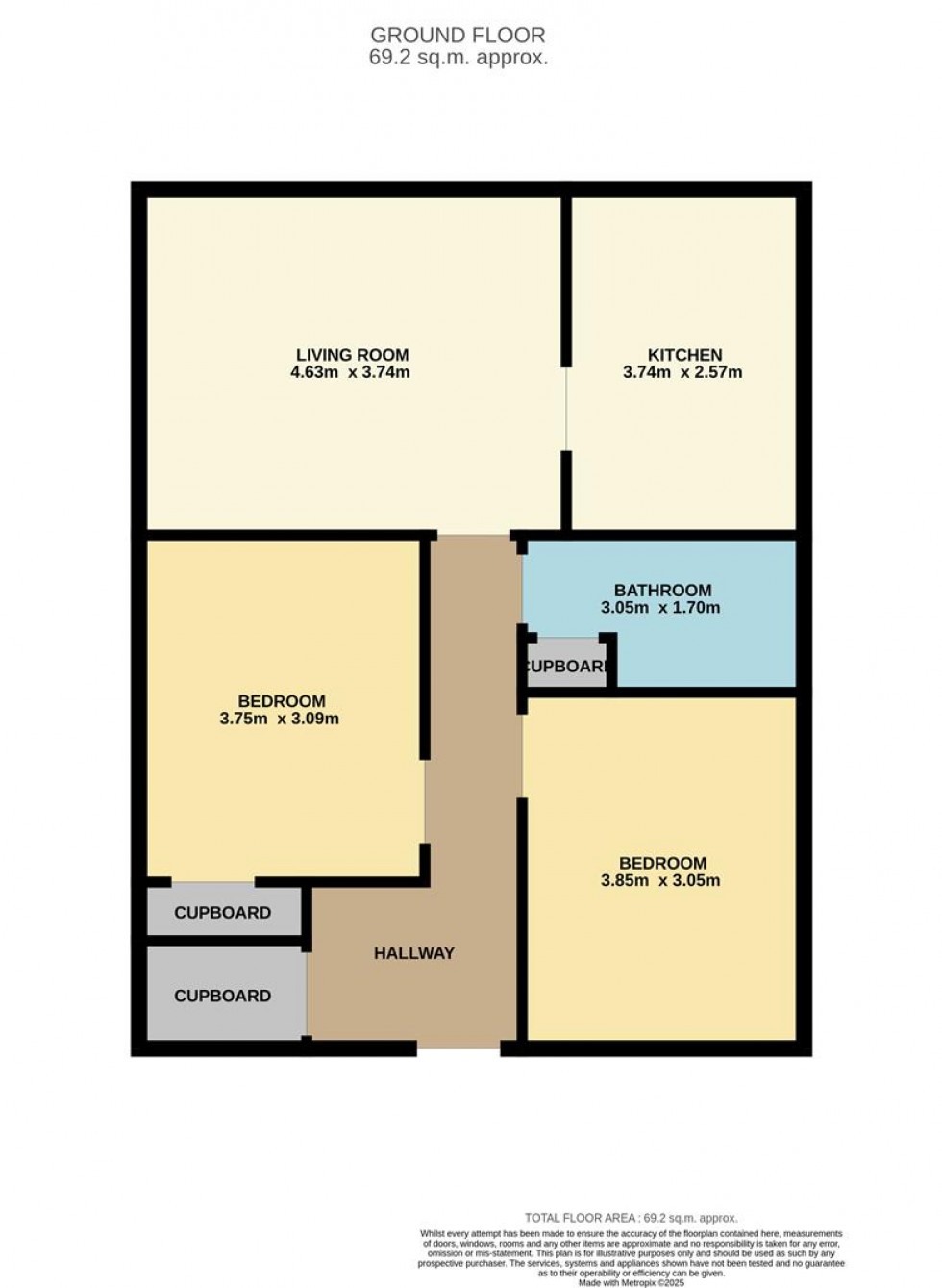 Floorplan for Dochart Terrace, Dundee