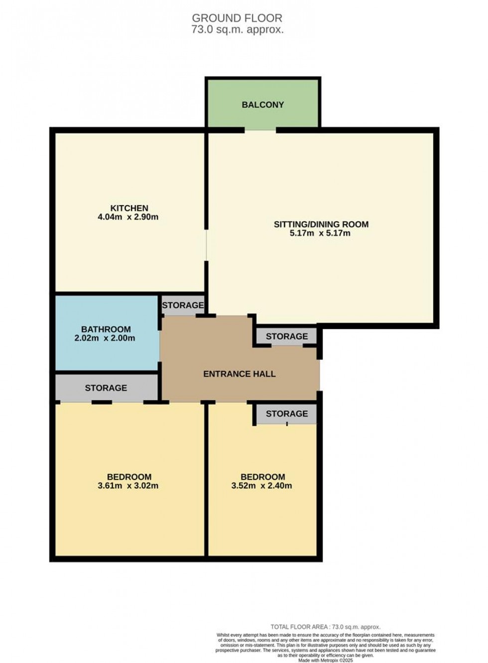 Floorplan for Thorter Row, Dundee