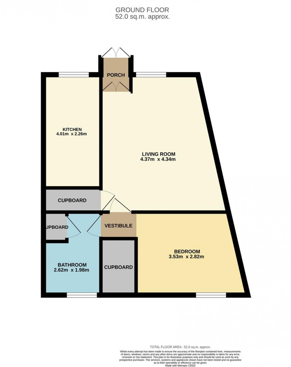 Floorplan for Patons Lane, Dundee