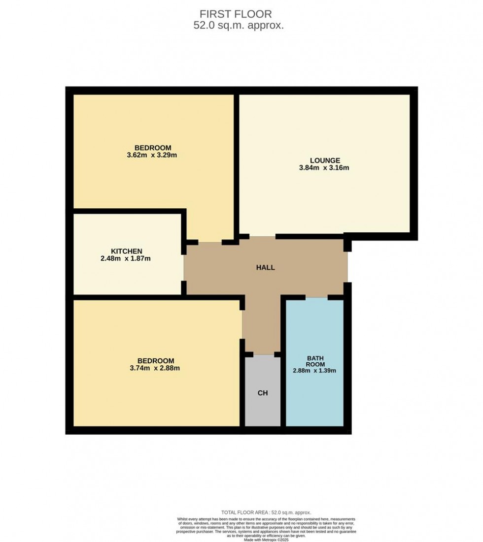Floorplan for Arklay Place, Dundee