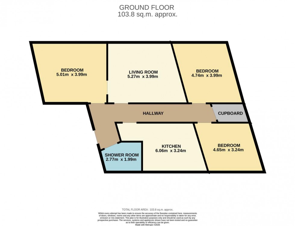 Floorplan for Dock Street, Dundee