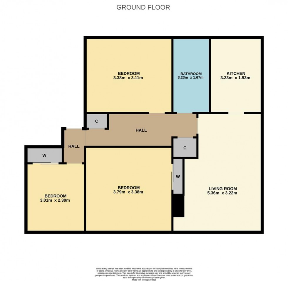 Floorplan for Pentland Crescent, Dundee