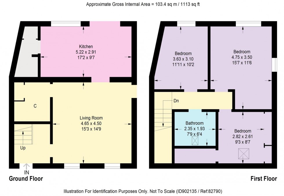 Floorplan for Mournipea, Auchtermuchty, Cupar