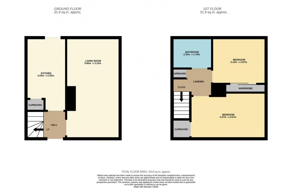 Floorplan for Fintry Crescent, Dundee