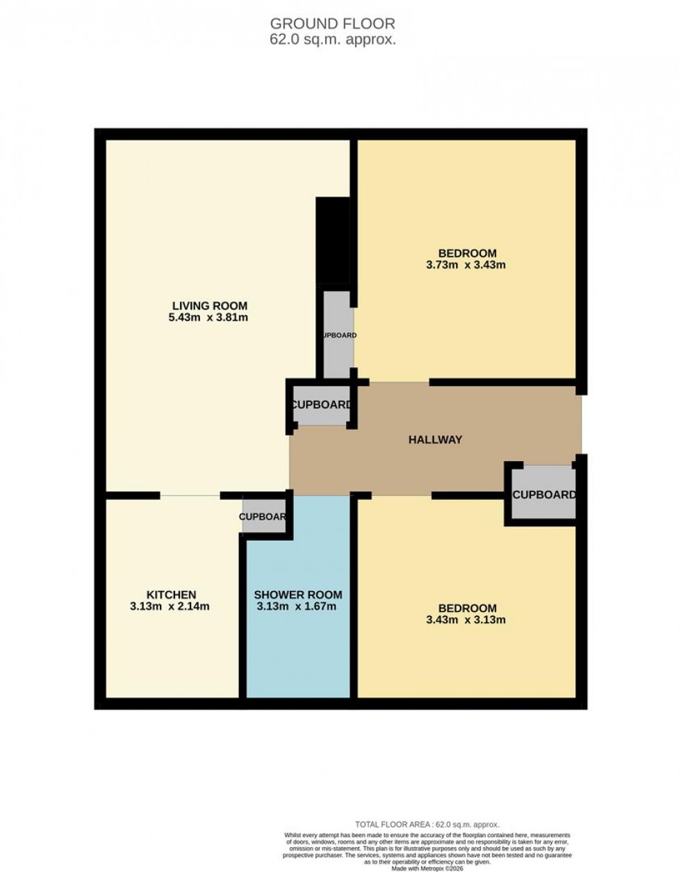 Floorplan for Foggyley Gardens, Dundee