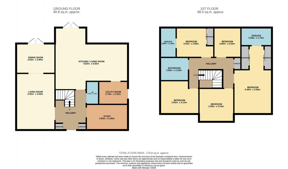 Floorplan for Red Squirrel Way, Liff