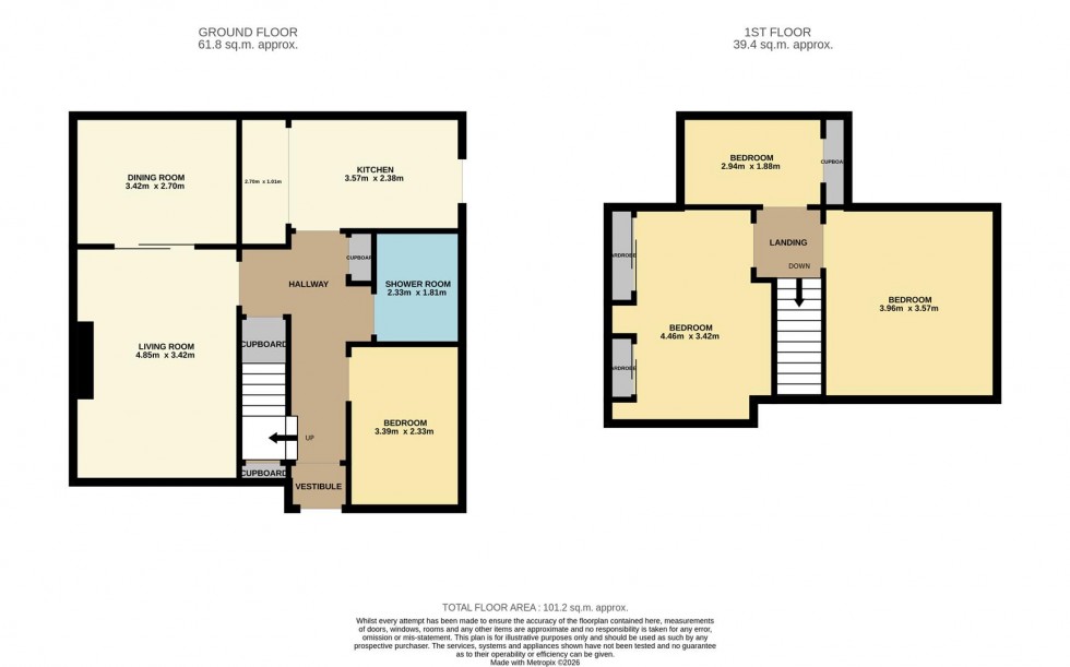Floorplan for Burnhaven Gardens, Broughty Ferry, Dundee
