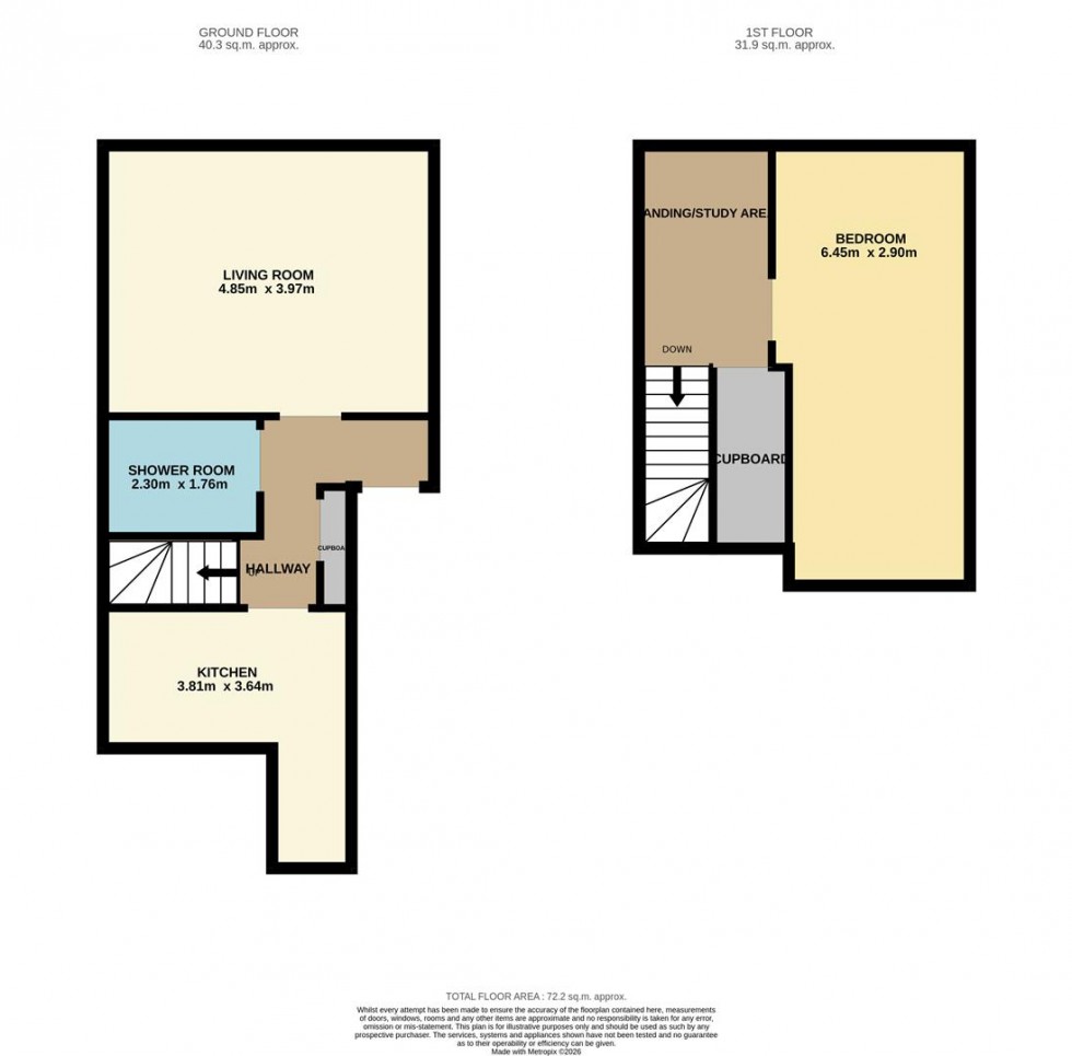 Floorplan for King Street, Broughty Ferry, Dundee