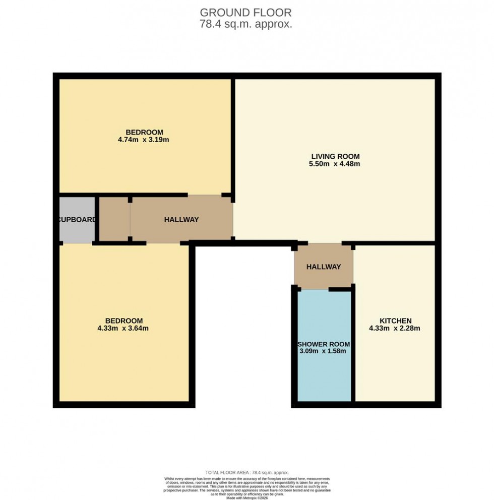 Floorplan for Rosefield Street, Dundee