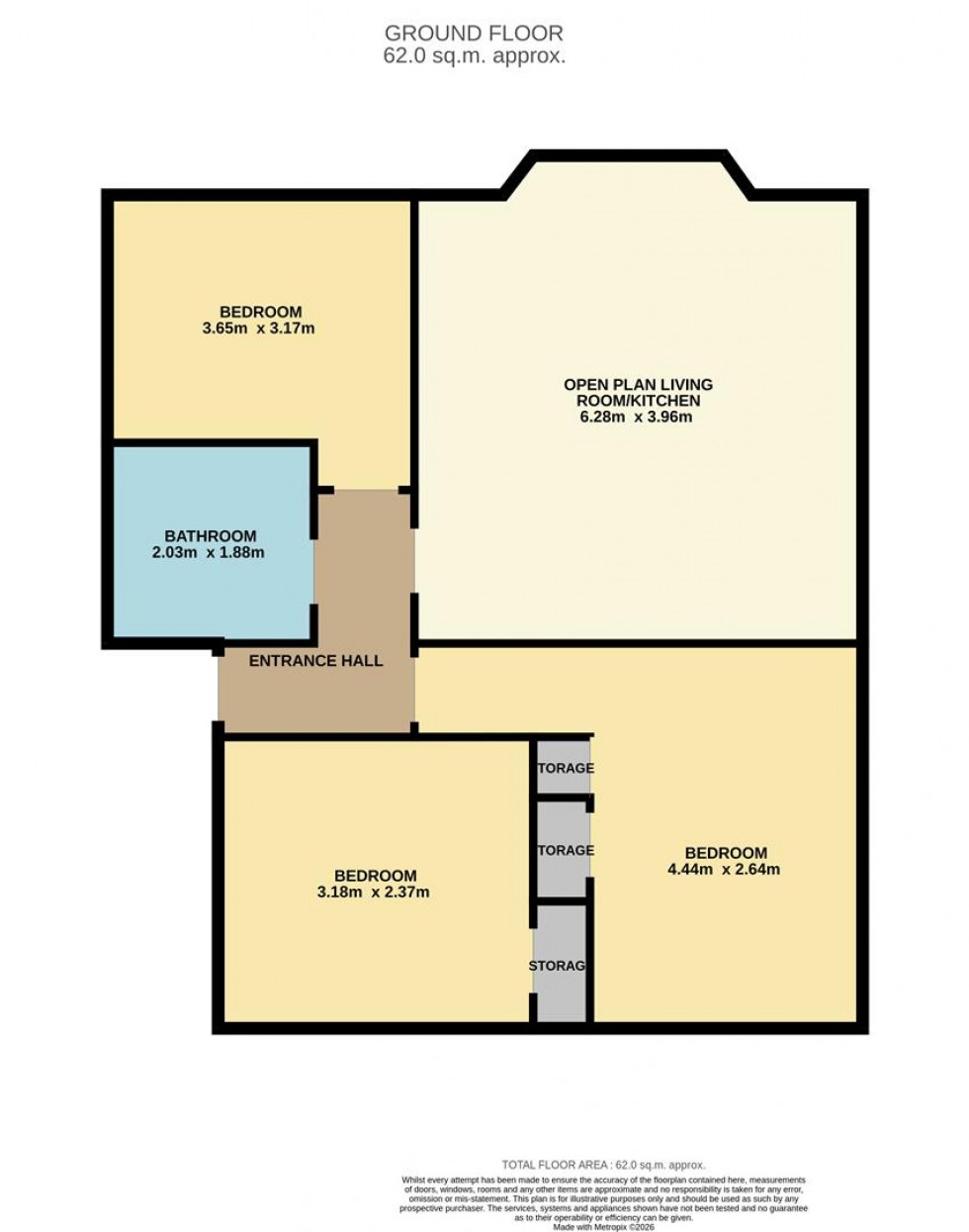 Floorplan for Baxter Park Terrace, Dundee
