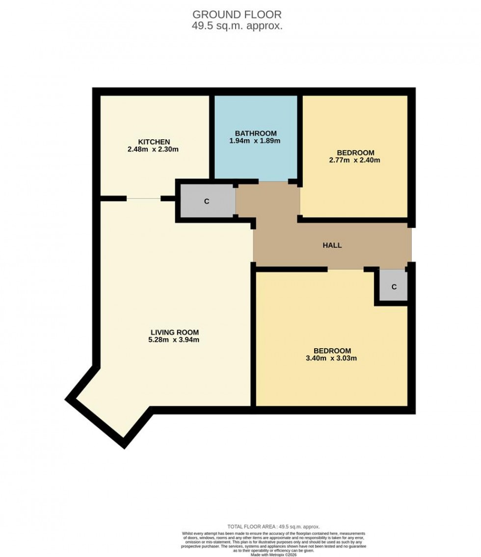 Floorplan for Dundonald Court, Dundee