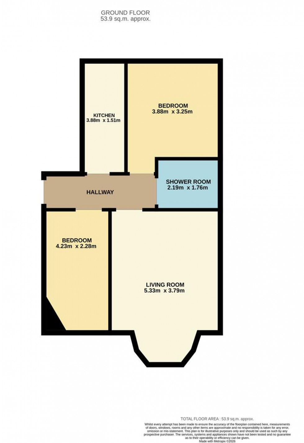 Floorplan for Forfar Road, Dundee