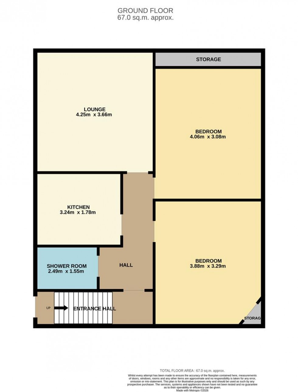 Floorplan for Glenprosen Terrace, Dundee
