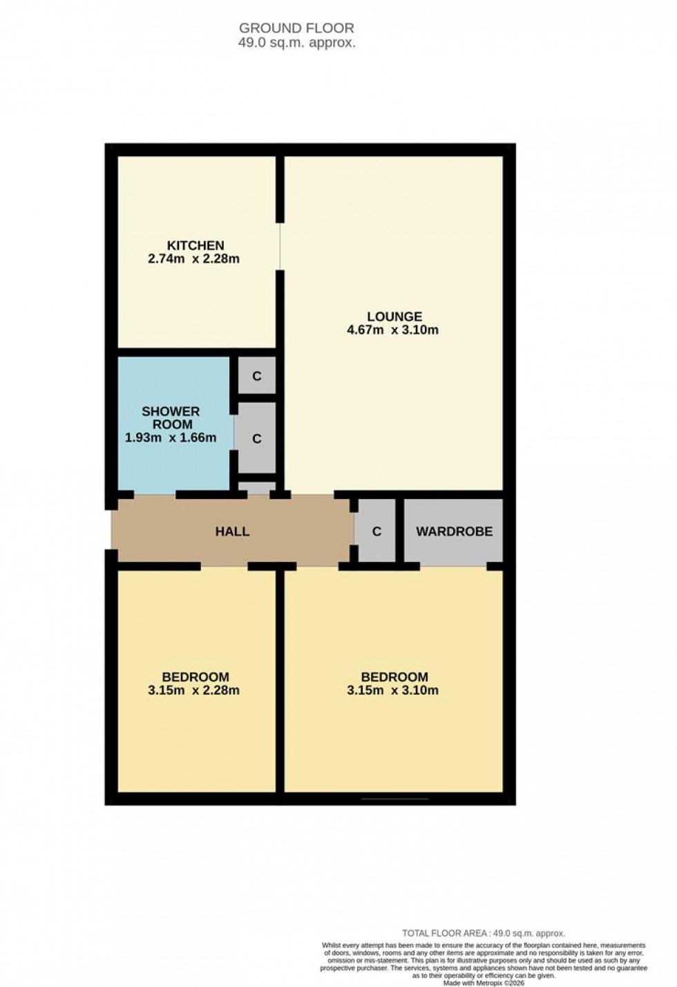 Floorplan for Gagiebank, Wellbank, Broughty Ferry, Dundee