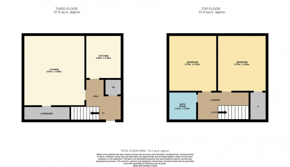 Floorplan for Kinloch Street, Dundee