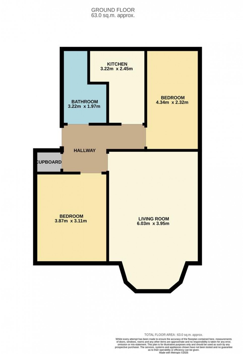 Floorplan for Baxter Street, Dundee
