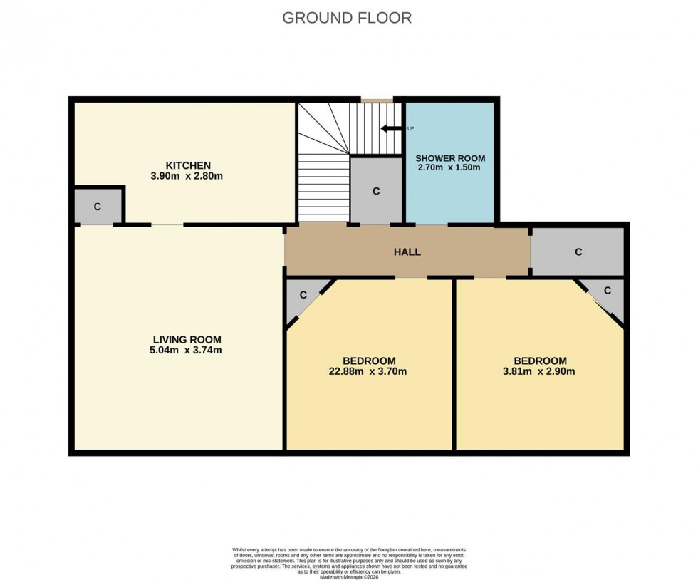 Floorplan for Byron Street, Dundee