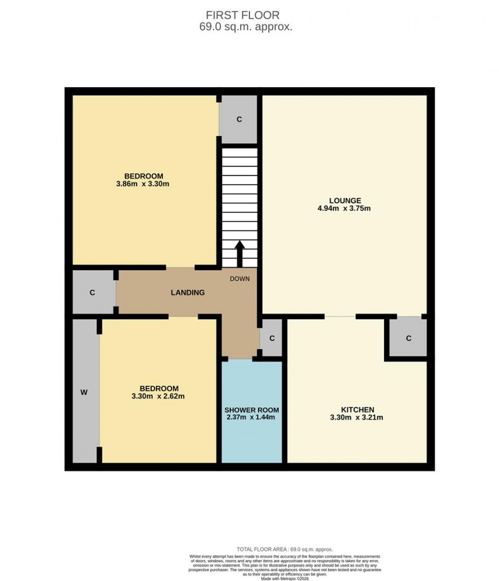 Floorplan for Bruce Street, Dundee
