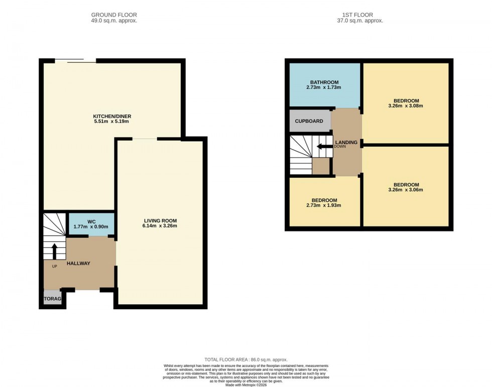 Floorplan for Strachan Avenue, Broughty Ferry, Dundee