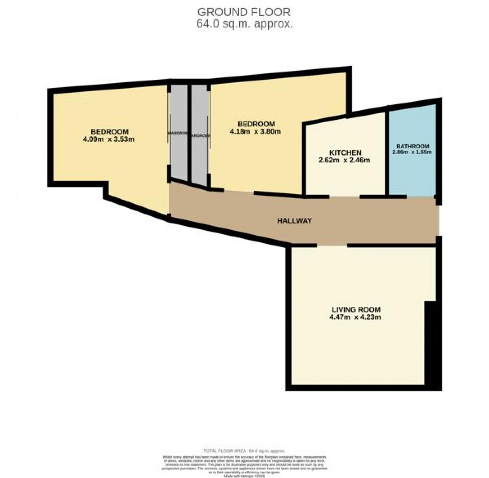 Floorplan for Baldovan Terrace, Dundee
