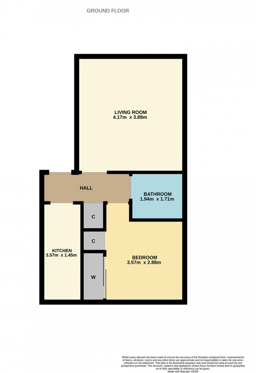 Floorplan for Tweed Crescent, Dundee