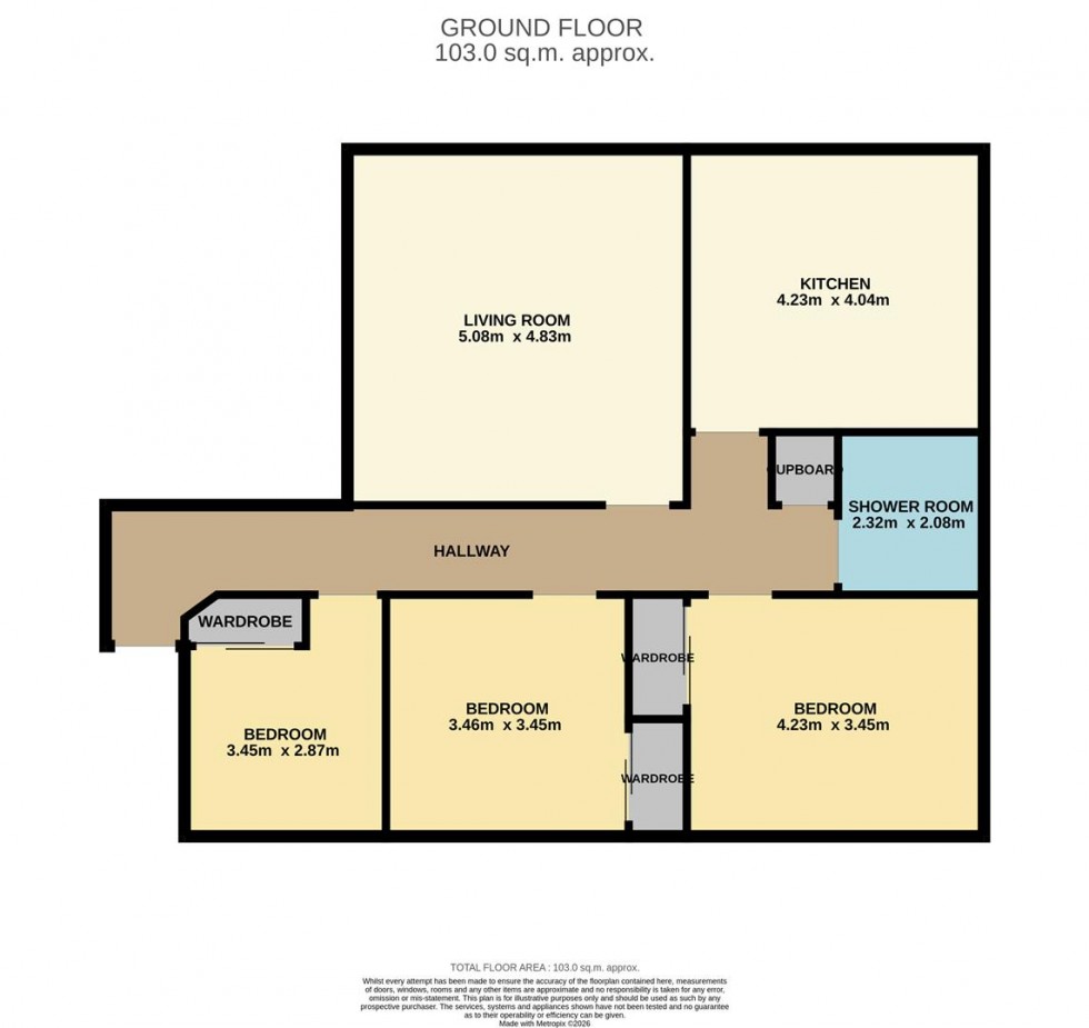 Floorplan for Wishart Archway, Dundee