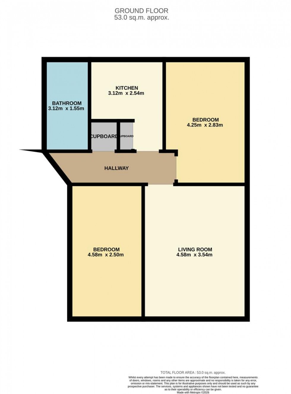 Floorplan for Scott Street, Dundee
