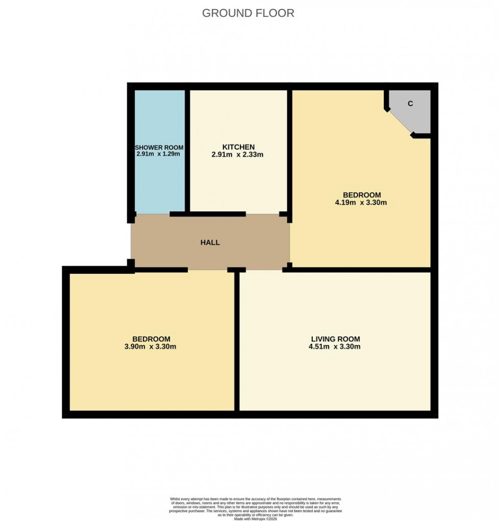 Floorplan for Arklay Terrace, Dundee
