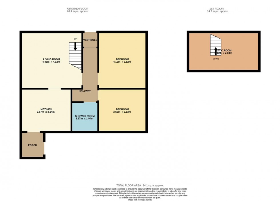 Floorplan for Durham Street, Monifieth, Dundee