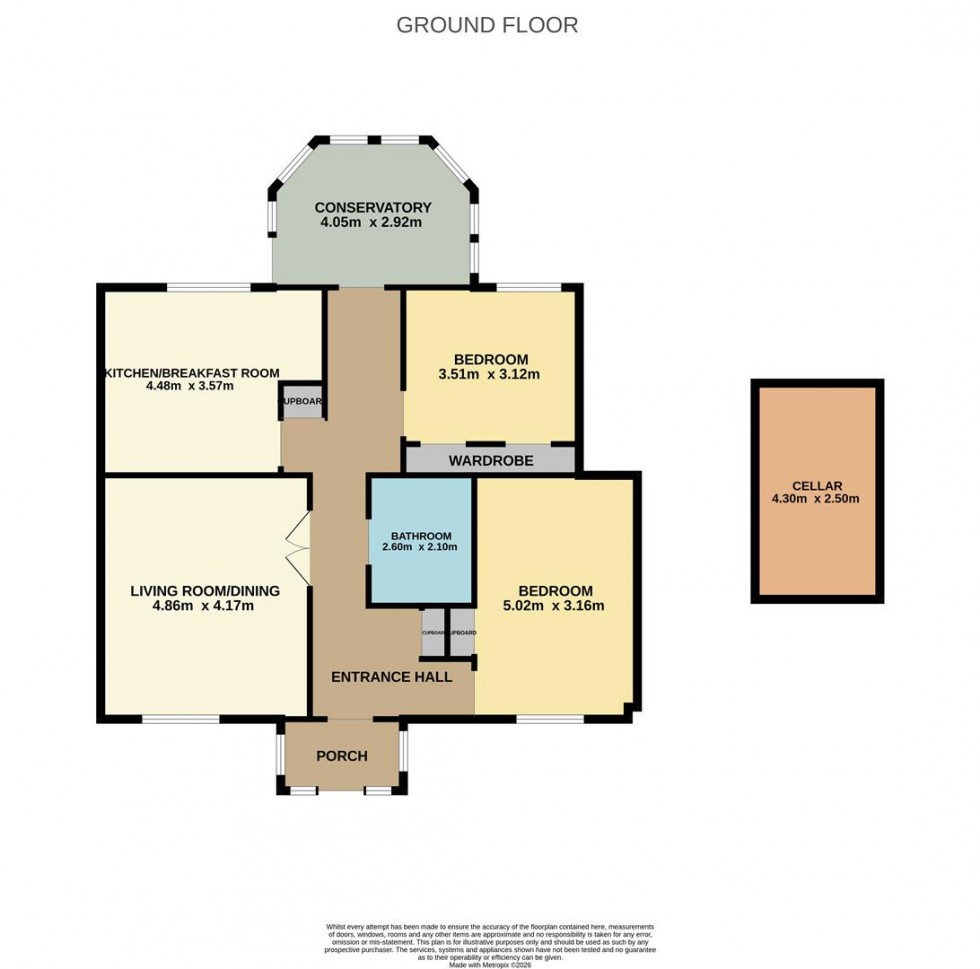 Floorplan for Back Park, Kettlebridge, Cupar