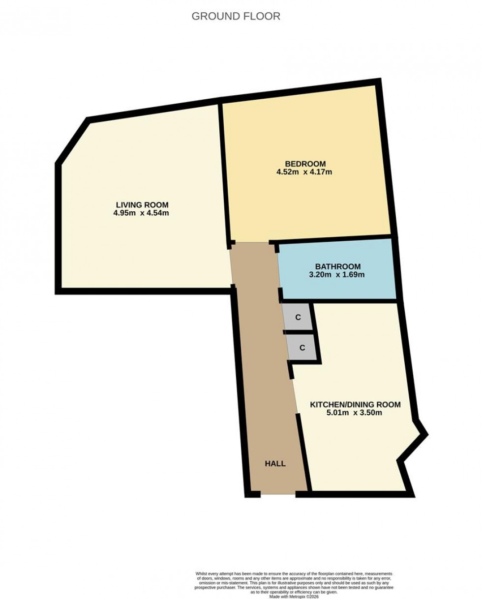 Floorplan for Clepington Road, Dundee