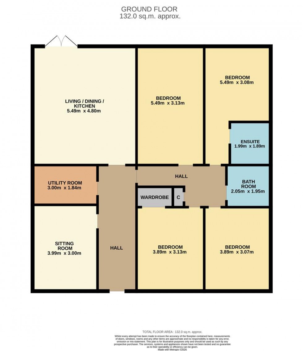 Floorplan for Panmurefield Terrace, Monifieth, Dundee