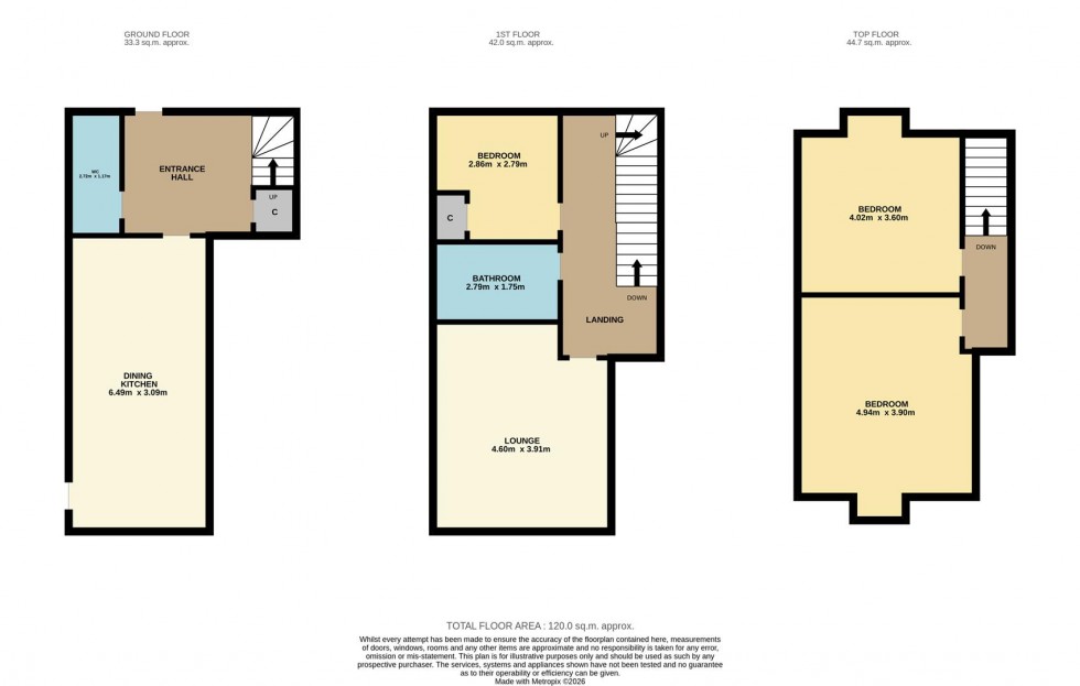 Floorplan for Brougham Square, Montrose