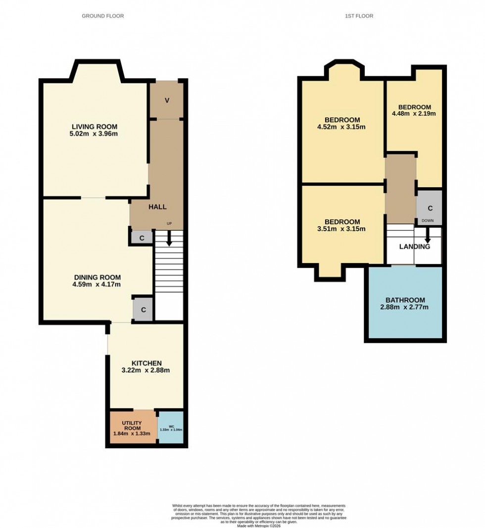 Floorplan for Terrace Road, Carnoustie