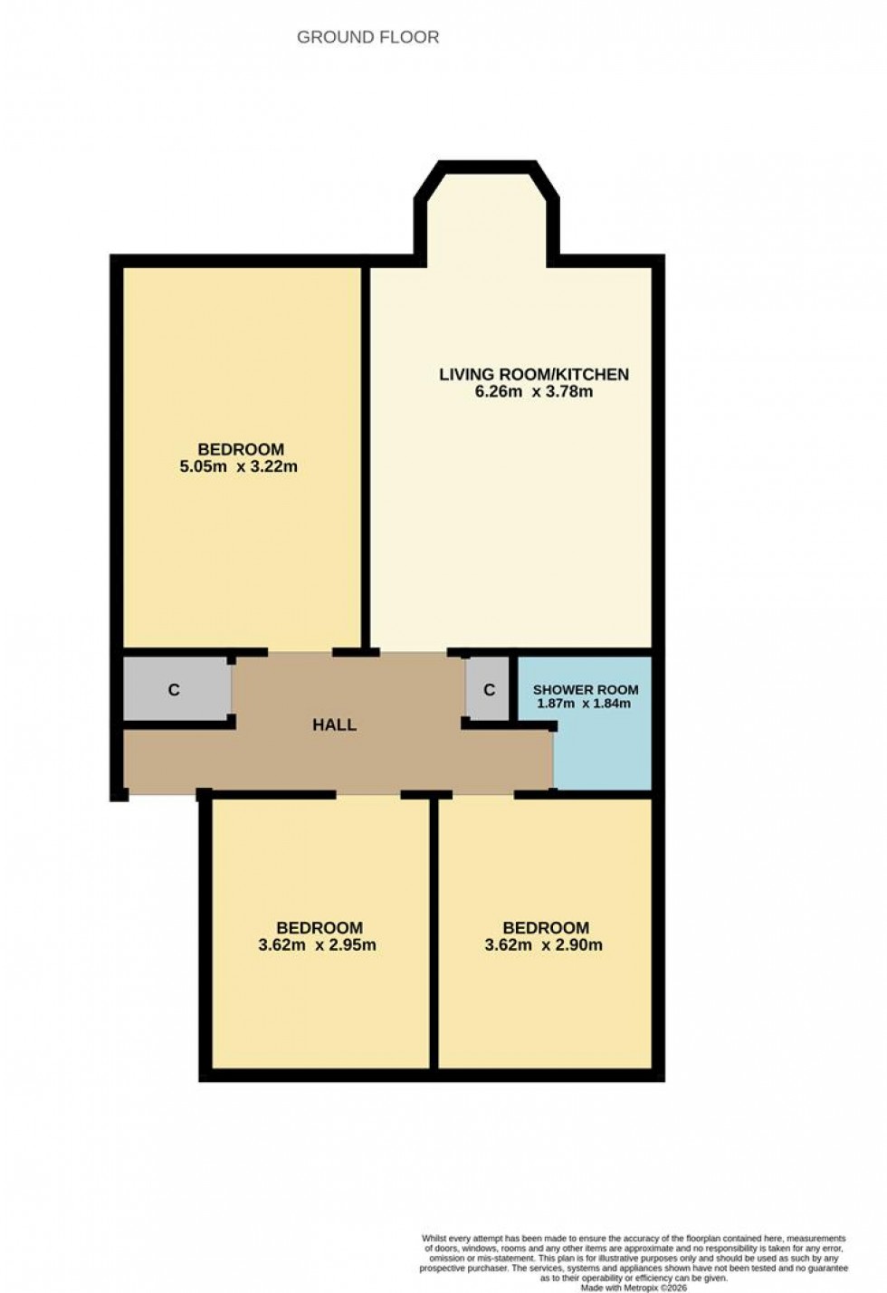 Floorplan for Blackness Avenue, Dundee