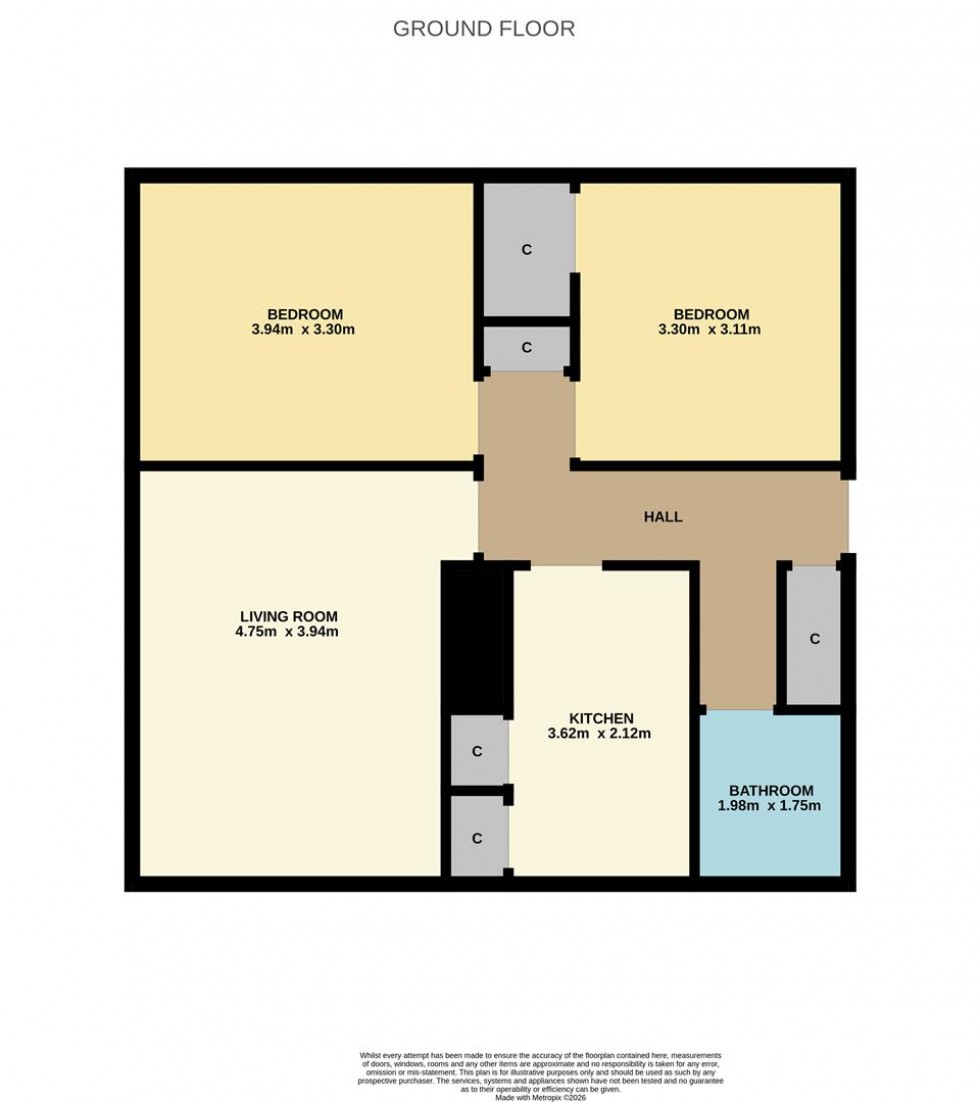 Floorplan for Kemnay Gardens, Dundee
